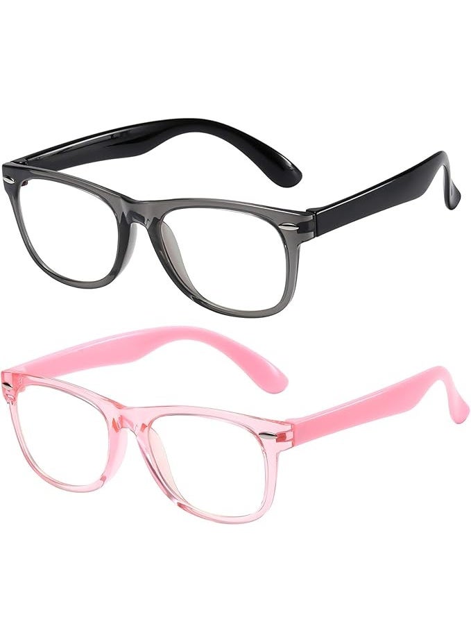 Kids Blue Light Blocking Glasses Girls Boys 2 Pack, Computer Glasses for Kids Age 3-9,Anti Blue Light & Headache - Image 4